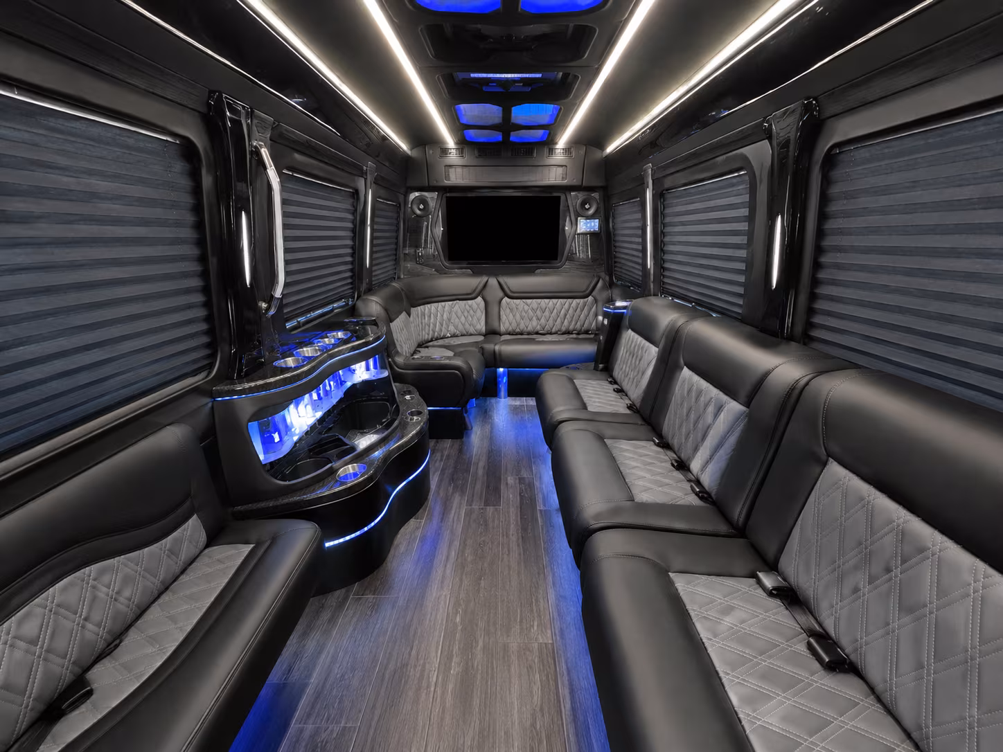 fort smith 30 passenger party bus interior